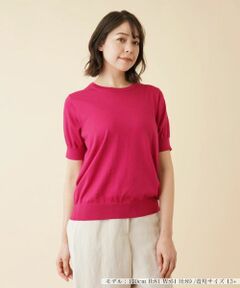 Leilian PLUS HOUSE / レリアンプラスハウス ニット・セーター | クルーネックニットプルオーバー