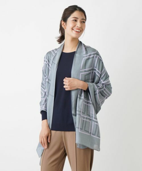 Leilian PLUS HOUSE / レリアンプラスハウス マフラー・ショール・スヌード・ストール | ストール【RATTI】 | 詳細2