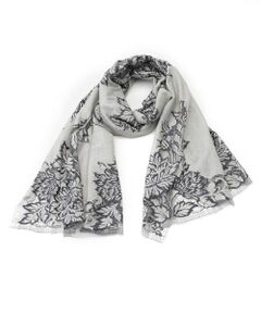 Leilian PLUS HOUSE / レリアンプラスハウス マフラー・ショール・スヌード・ストール | フラワー柄ストール