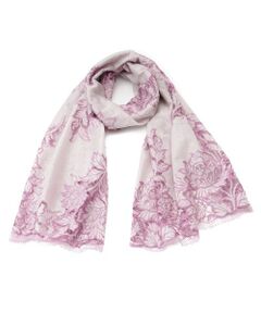 Leilian PLUS HOUSE / レリアンプラスハウス マフラー・ショール・スヌード・ストール | フラワー柄ストール