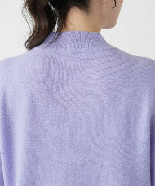 Leilian PLUS HOUSE / レリアンプラスハウス ニット・セーター | カシミヤ編地切替ハイネックニット | 詳細17
