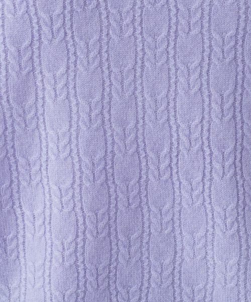 Leilian PLUS HOUSE / レリアンプラスハウス ニット・セーター | カシミヤ編地切替ハイネックニット | 詳細19