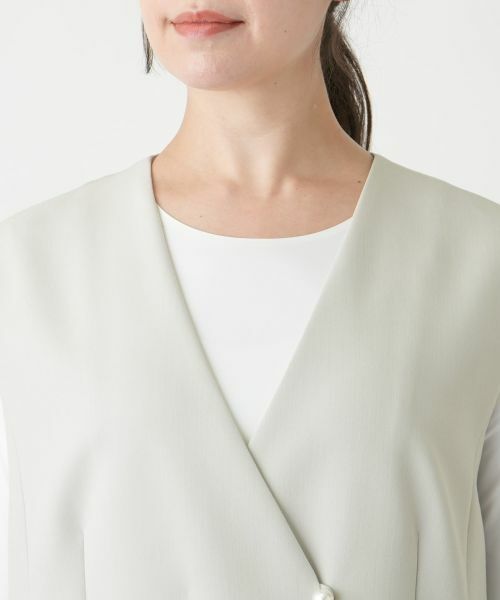 Leilian PLUS HOUSE / レリアンプラスハウス テーラードジャケット | Vネックベスト【Leilian WHITE LABEL】【BOURGE】 | 詳細10