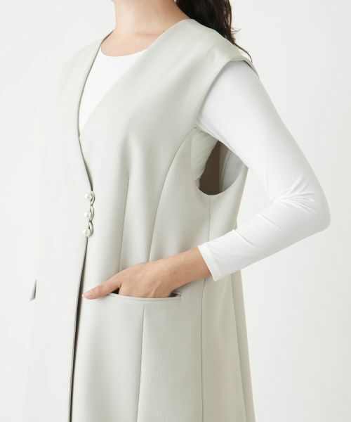 Leilian PLUS HOUSE / レリアンプラスハウス テーラードジャケット | Vネックベスト【Leilian WHITE LABEL】【BOURGE】 | 詳細12