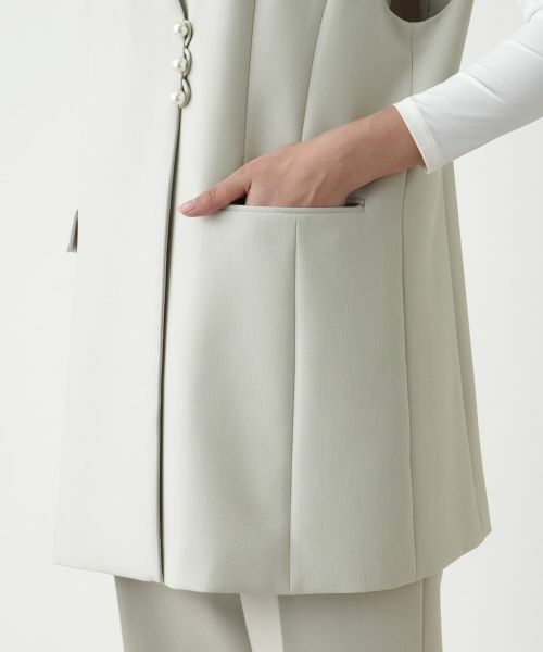 Leilian PLUS HOUSE / レリアンプラスハウス テーラードジャケット | Vネックベスト【Leilian WHITE LABEL】【BOURGE】 | 詳細13