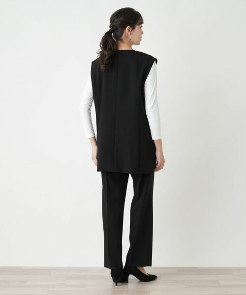 Leilian PLUS HOUSE / レリアンプラスハウス テーラードジャケット | Vネックベスト【Leilian WHITE LABEL】【BOURGE】 | 詳細3