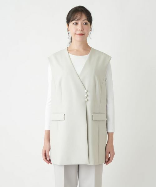 Leilian PLUS HOUSE / レリアンプラスハウス テーラードジャケット | Vネックベスト【Leilian WHITE LABEL】【BOURGE】 | 詳細7