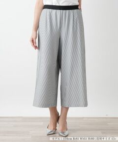 Leilian PLUS HOUSE / レリアンプラスハウス その他パンツ | 【店舗人気】ストライプガウチョパンツ