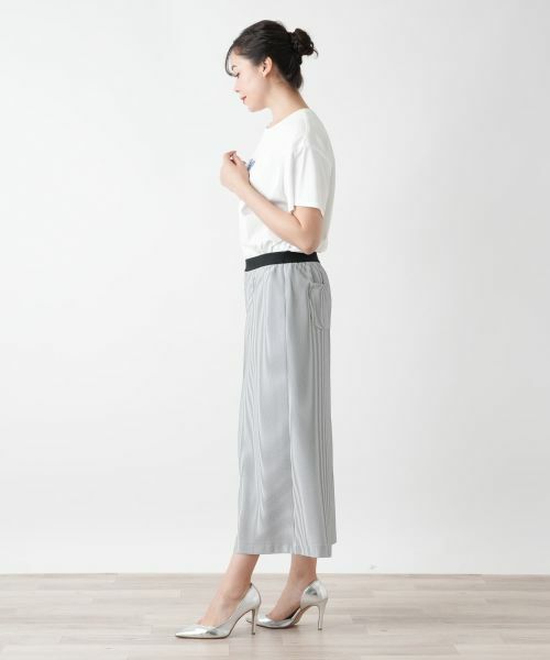 Leilian PLUS HOUSE / レリアンプラスハウス その他パンツ | 【店舗人気】ストライプガウチョパンツ | 詳細2