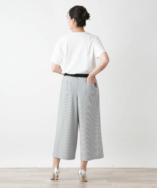 Leilian PLUS HOUSE / レリアンプラスハウス その他パンツ | 【店舗人気】ストライプガウチョパンツ | 詳細3