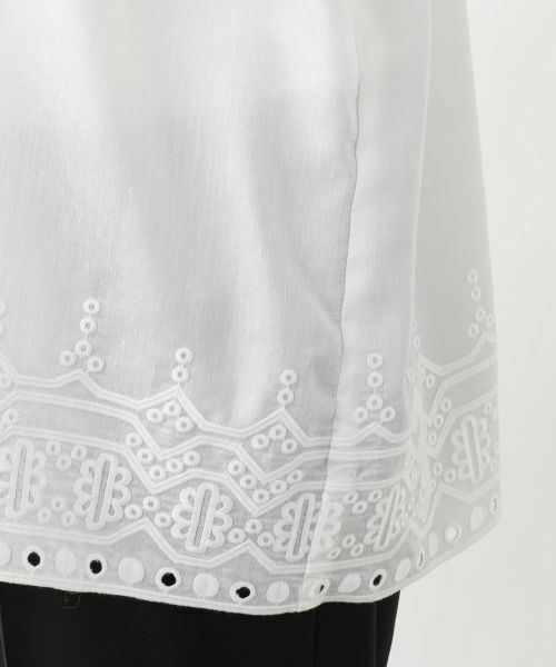 Leilian PLUS HOUSE / レリアンプラスハウス シャツ・ブラウス | カットワーク刺繍ブラウス【Leilian WHITE LABEL】 | 詳細13