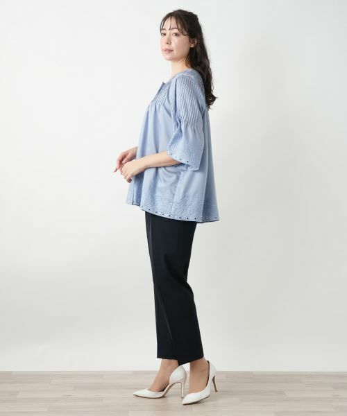 Leilian PLUS HOUSE / レリアンプラスハウス シャツ・ブラウス | カットワーク刺繍ブラウス【Leilian WHITE LABEL】 | 詳細2