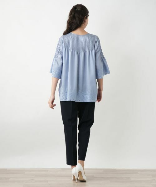 Leilian PLUS HOUSE / レリアンプラスハウス シャツ・ブラウス | カットワーク刺繍ブラウス【Leilian WHITE LABEL】 | 詳細3