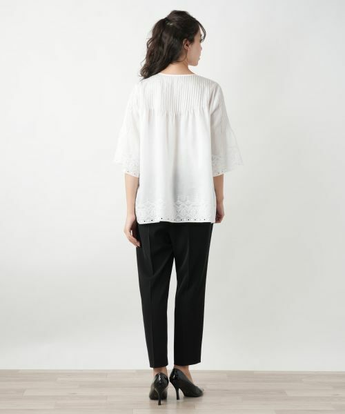 Leilian PLUS HOUSE / レリアンプラスハウス シャツ・ブラウス | カットワーク刺繍ブラウス【Leilian WHITE LABEL】 | 詳細6