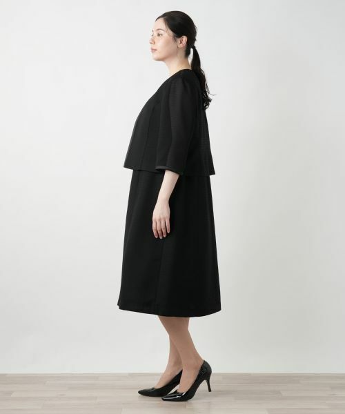 Leilian PLUS HOUSE / レリアンプラスハウス ドレス | セットアップ風ワンピース【ブラックフォーマル】 | 詳細2