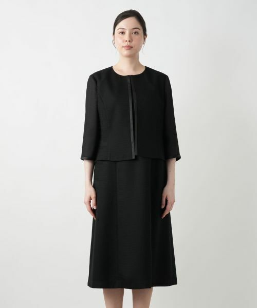 Leilian PLUS HOUSE / レリアンプラスハウス ドレス | セットアップ風ワンピース【ブラックフォーマル】 | 詳細4