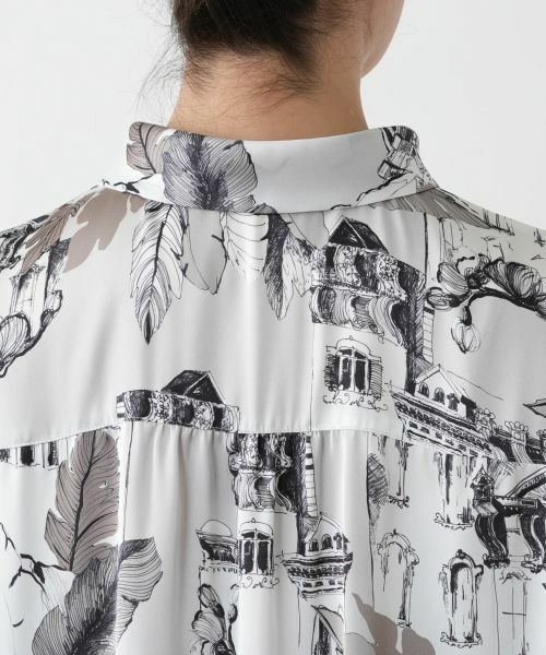 Leilian PLUS HOUSE / レリアンプラスハウス シャツ・ブラウス | 【店舗人気】プリントボウタイ風ブラウス【ROCHAS Premiere】 | 詳細8