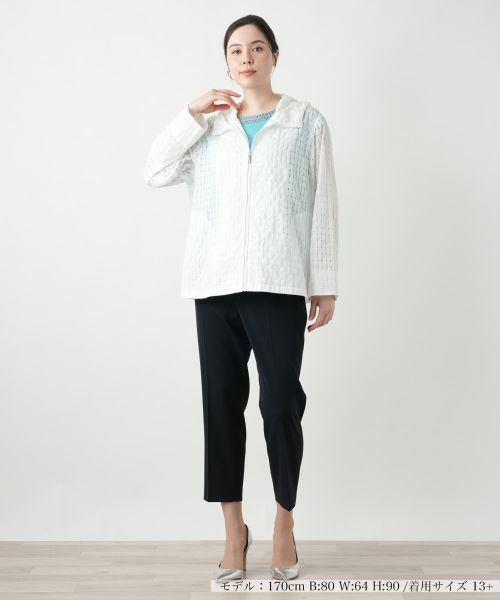 Leilian PLUS HOUSE / レリアンプラスハウス テーラードジャケット | フーデッドジャケット | 詳細1