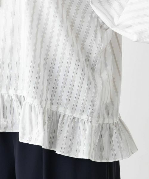 Leilian PLUS HOUSE / レリアンプラスハウス シャツ・ブラウス | ストライプブラウス【BOURGE】 | 詳細10