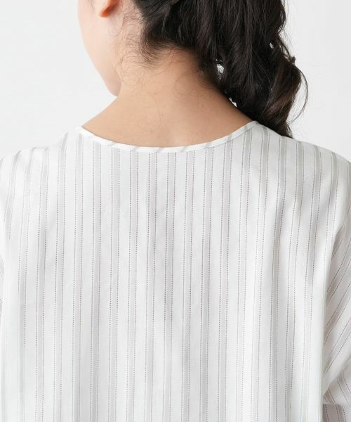 Leilian PLUS HOUSE / レリアンプラスハウス シャツ・ブラウス | ストライプブラウス【BOURGE】 | 詳細8