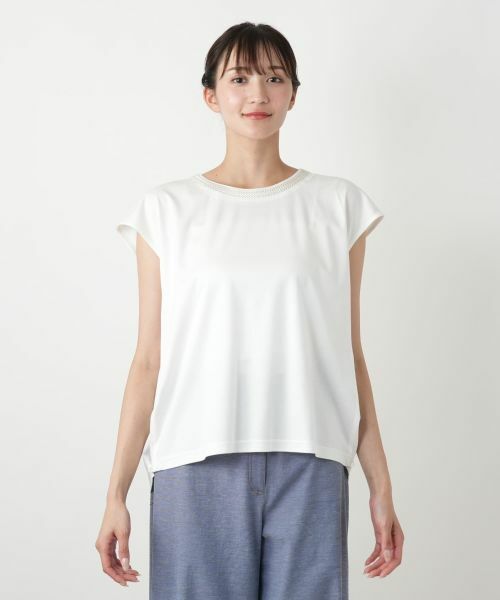 Leilian PLUS HOUSE / レリアンプラスハウス カットソー | 【店舗人気】ネックライン刺繍プルオーバー | 詳細10