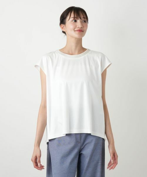 Leilian PLUS HOUSE / レリアンプラスハウス カットソー | 【店舗人気】ネックライン刺繍プルオーバー | 詳細13