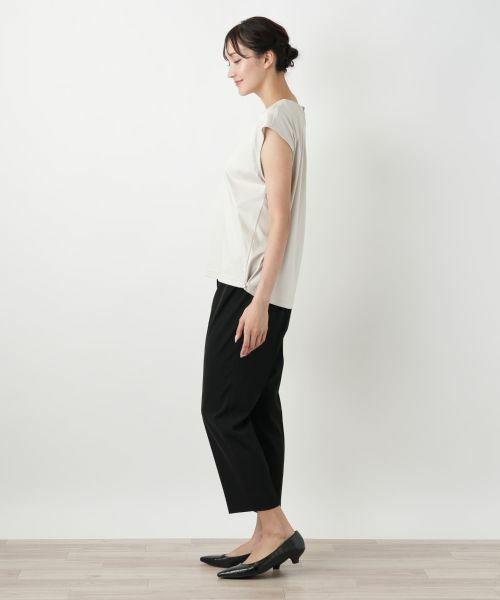 Leilian PLUS HOUSE / レリアンプラスハウス カットソー | 【店舗人気】ネックライン刺繍プルオーバー | 詳細5