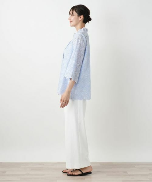 Leilian PLUS HOUSE / レリアンプラスハウス シャツ・ブラウス | 【店舗人気】カットワークレースブラウス | 詳細5