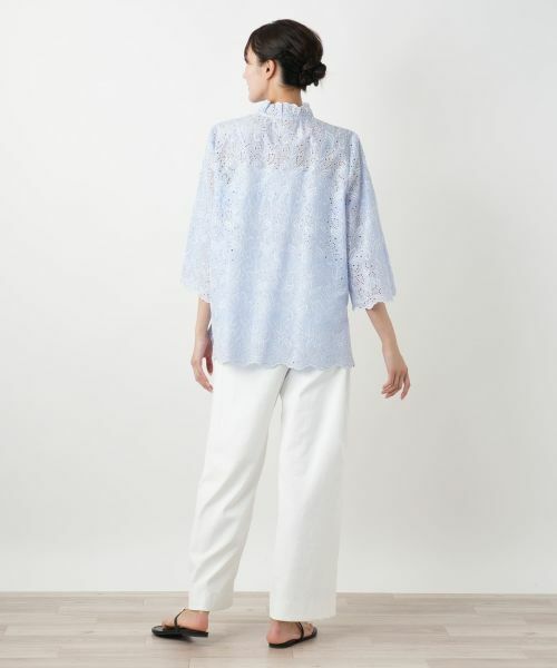 Leilian PLUS HOUSE / レリアンプラスハウス シャツ・ブラウス | 【店舗人気】カットワークレースブラウス | 詳細6