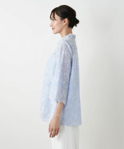 Leilian PLUS HOUSE / レリアンプラスハウス シャツ・ブラウス | 【店舗人気】カットワークレースブラウス | 詳細8