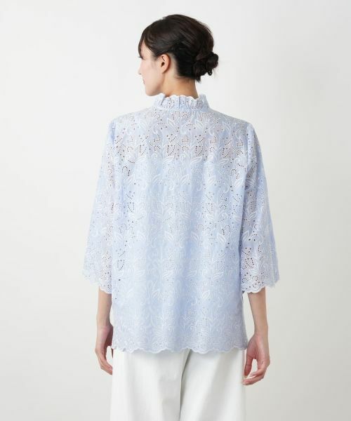 Leilian PLUS HOUSE / レリアンプラスハウス シャツ・ブラウス | 【店舗人気】カットワークレースブラウス | 詳細9