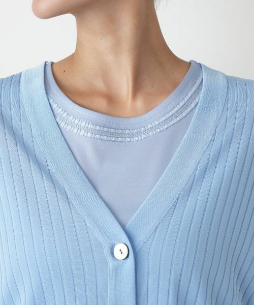 Leilian PLUS HOUSE / レリアンプラスハウス カーディガン・ボレロ | Vネックカーディガン | 詳細10