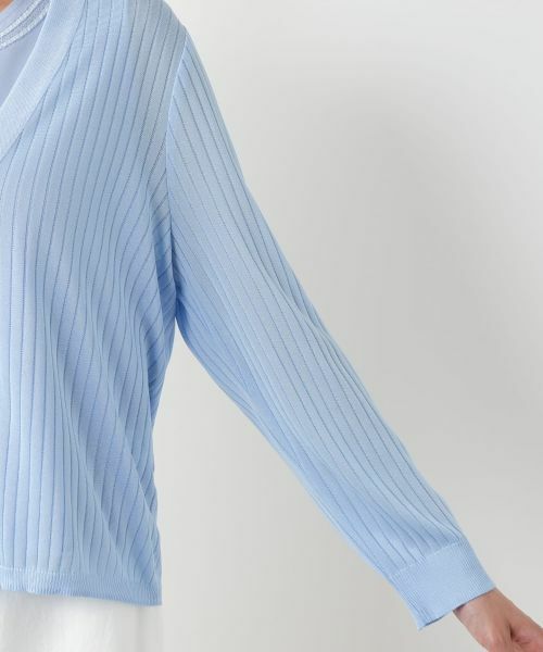 Leilian PLUS HOUSE / レリアンプラスハウス カーディガン・ボレロ | Vネックカーディガン | 詳細12