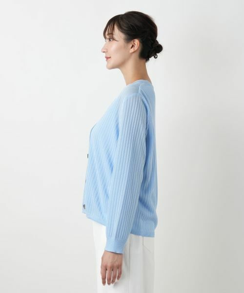 Leilian PLUS HOUSE / レリアンプラスハウス カーディガン・ボレロ | Vネックカーディガン | 詳細8