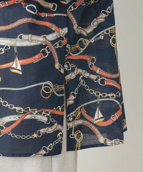 Leilian PLUS HOUSE / レリアンプラスハウス シャツ・ブラウス | チェーンベルトプリントブラウス | 詳細10