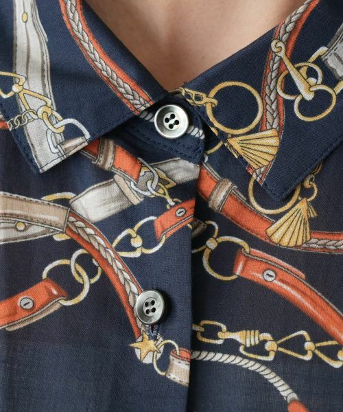 Leilian PLUS HOUSE / レリアンプラスハウス シャツ・ブラウス | チェーンベルトプリントブラウス | 詳細11
