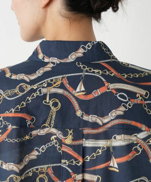 Leilian PLUS HOUSE / レリアンプラスハウス シャツ・ブラウス | チェーンベルトプリントブラウス | 詳細8