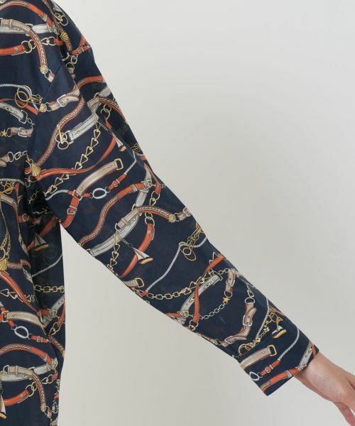 Leilian PLUS HOUSE / レリアンプラスハウス シャツ・ブラウス | チェーンベルトプリントブラウス | 詳細9