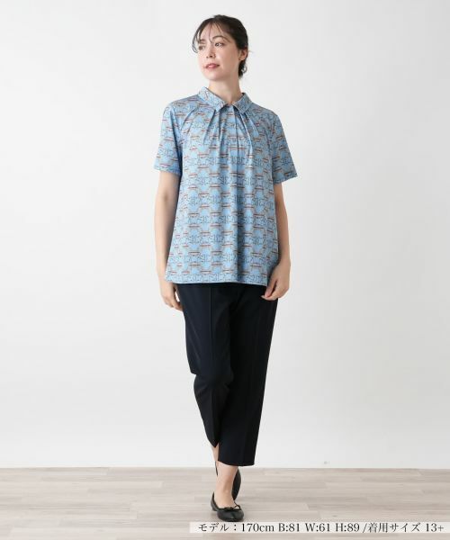 Leilian PLUS HOUSE / レリアンプラスハウス ポロシャツ | プリントシャツ | 詳細1