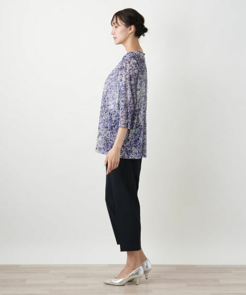 Leilian PLUS HOUSE / レリアンプラスハウス カットソー | 【店舗人気】フラワープリントカットソー【ERICA】 | 詳細2