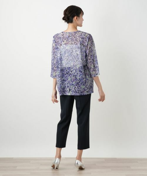 Leilian PLUS HOUSE / レリアンプラスハウス カットソー | 【店舗人気】フラワープリントカットソー【ERICA】 | 詳細3