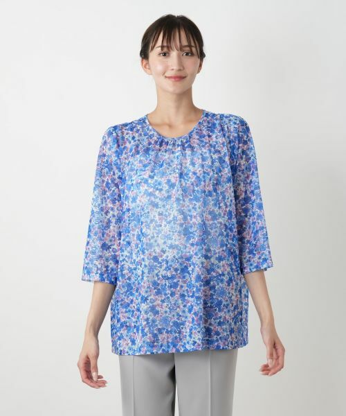 Leilian PLUS HOUSE / レリアンプラスハウス カットソー | 【店舗人気】フラワープリントカットソー【ERICA】 | 詳細7