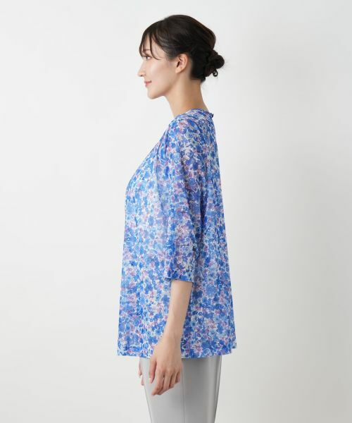 Leilian PLUS HOUSE / レリアンプラスハウス カットソー | 【店舗人気】フラワープリントカットソー【ERICA】 | 詳細8