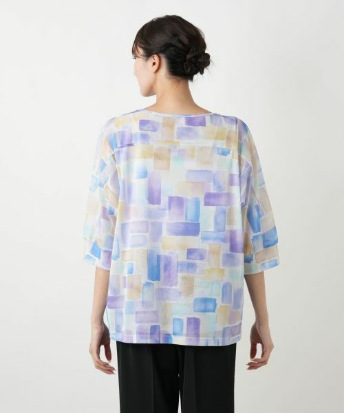 Leilian PLUS HOUSE / レリアンプラスハウス カットソー | プリントカットソー | 詳細6