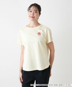 Leilian PLUS HOUSE / レリアンプラスハウス カットソー | ブローチ付きクルーネックカットソー