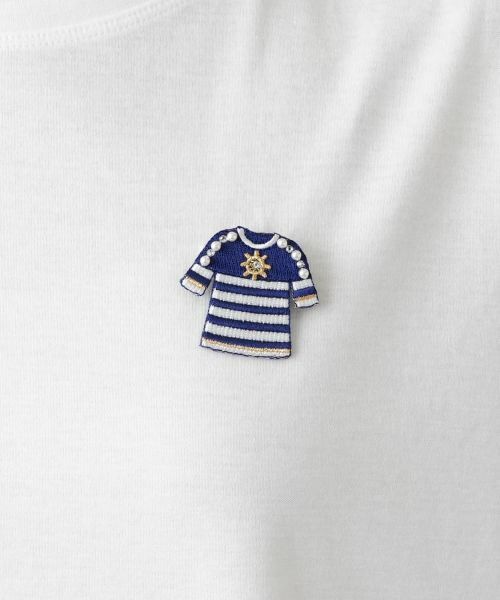 Leilian PLUS HOUSE / レリアンプラスハウス カットソー | ブローチ付きクルーネックカットソー | 詳細20