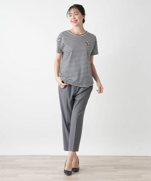 Leilian PLUS HOUSE / レリアンプラスハウス カットソー | ボーダーカットソー | 詳細1