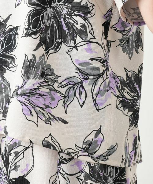Leilian PLUS HOUSE / レリアンプラスハウス シャツ・ブラウス | 花柄クルーネックブラウス | 詳細11