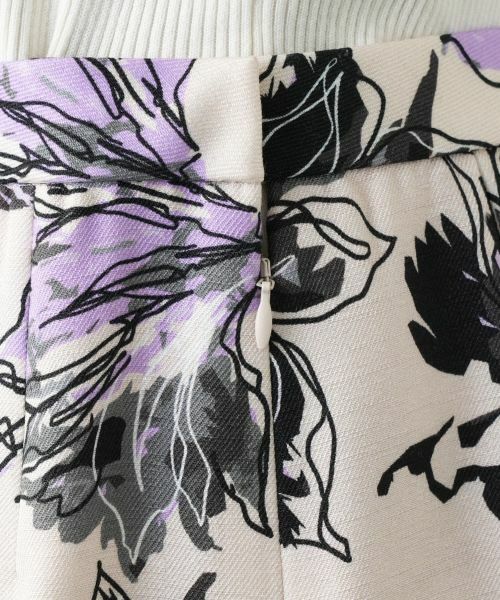 Leilian PLUS HOUSE / レリアンプラスハウス ミニ・ひざ丈スカート | 花柄フレアスカート | 詳細9