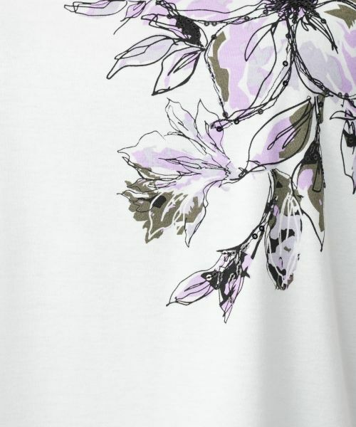 Leilian PLUS HOUSE / レリアンプラスハウス Tシャツ | 花柄クルーネックカットソー | 詳細12